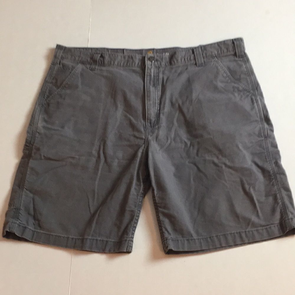 Carhartt Gray Cargo Relaxed Fit Cotton Shorts Size 42